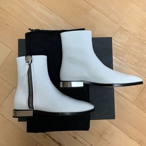 NEW Calvin Klein Collection Abram Calf Booties - White